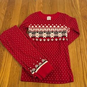 Hanna Anderson, Kids Holiday Long John Pajama Set, Boys 8